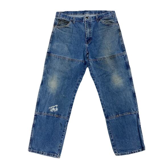Dickies Double Knee Carpenter Jeans Men’s 36x31 (Tag 36x32) Distressed Workwear - Picture 1 of 12